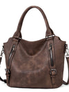 Bolso Tote Retro de Gran Capacidad para Hombro y Bandolera