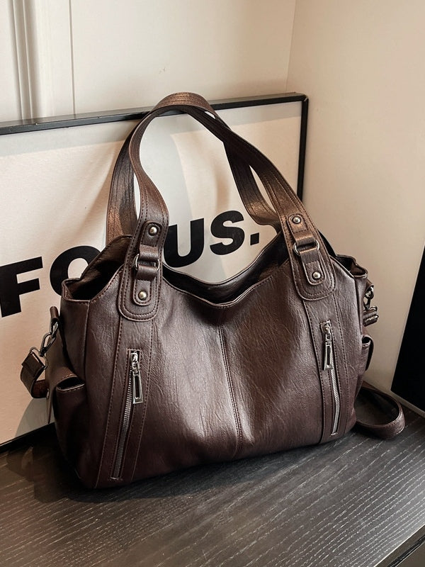 Bolso Tote de Gran Capacidad con Remaches Estilo Premium