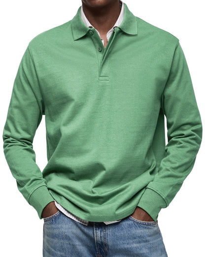 Polo de lujo de manga larga