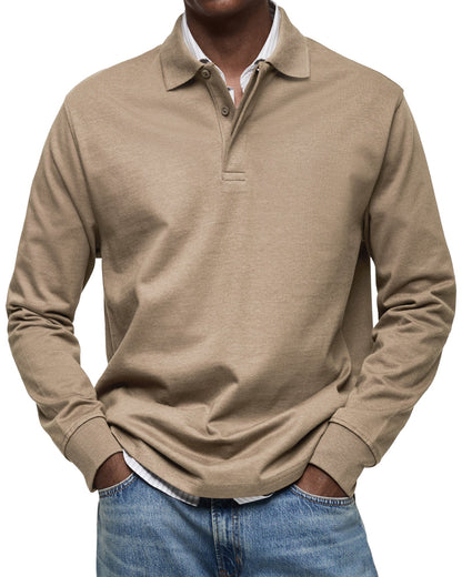 Polo de lujo de manga larga