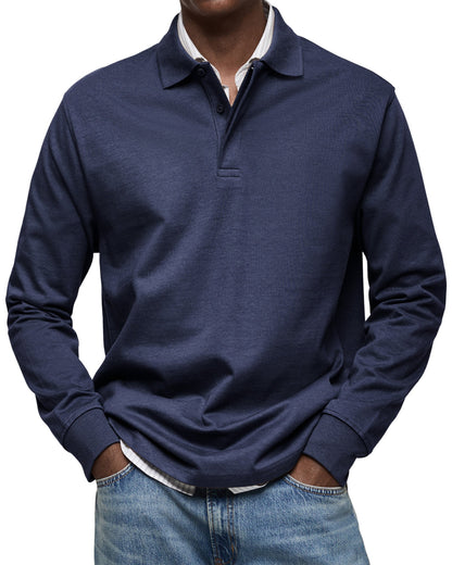 Polo de lujo de manga larga