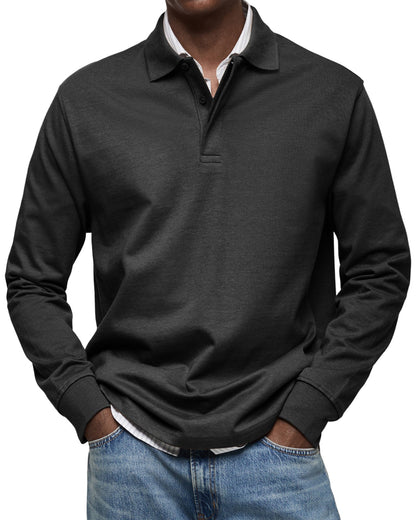 Polo de lujo de manga larga