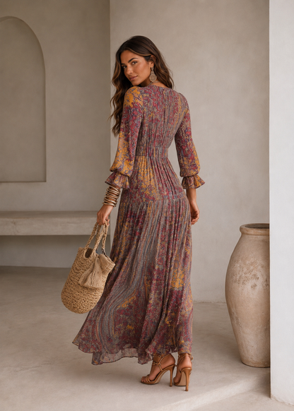 VESTIDO CON ESTAMPADO