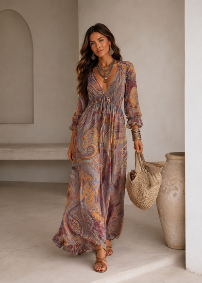 VESTIDO CON ESTAMPADO