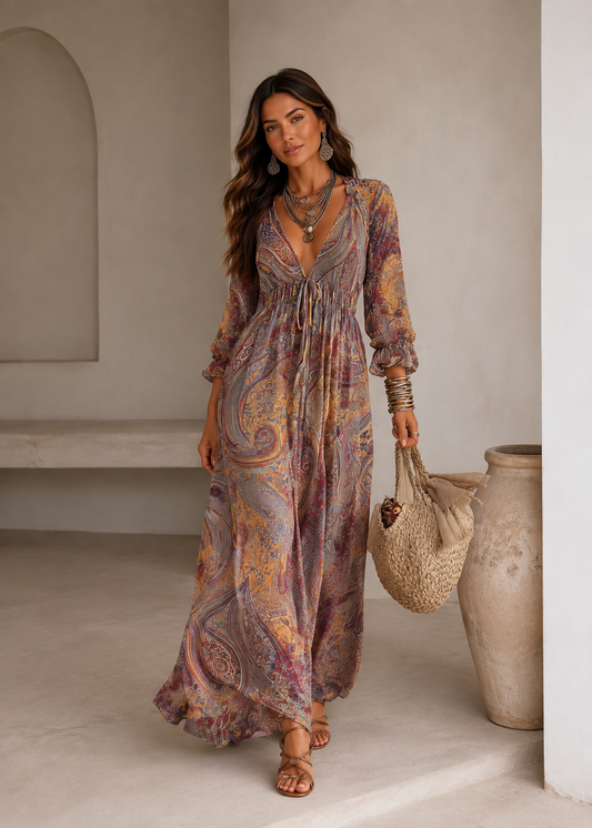 VESTIDO CON ESTAMPADO