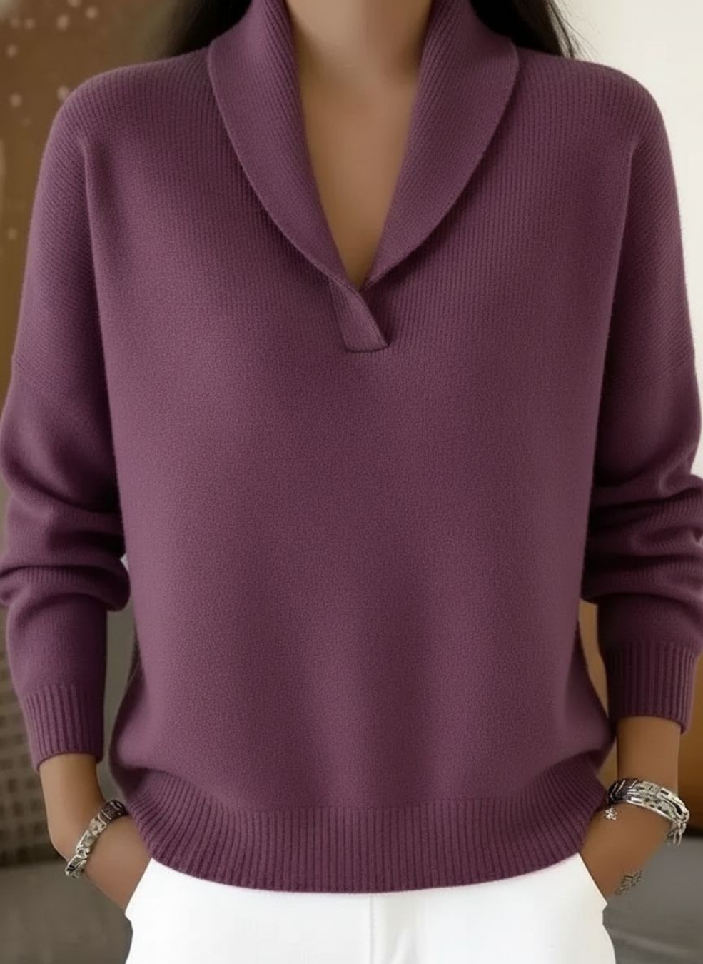 Bressanone - Jersey con Cuello de Pico