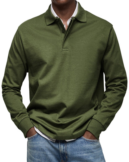 Polo de lujo de manga larga