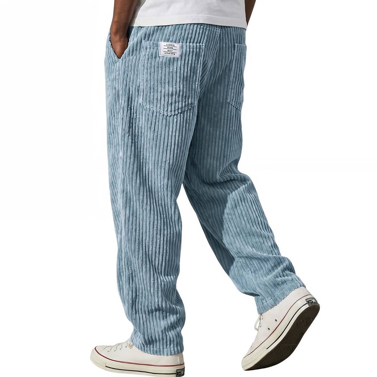 Pantalón de pana para hombre con cintura elástica – Cómodo y elegante