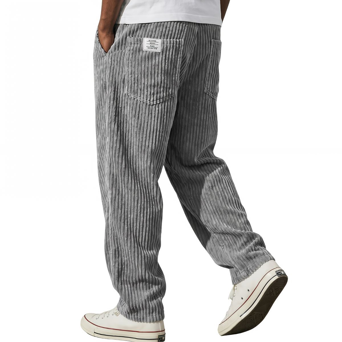 Pantalón de pana para hombre con cintura elástica – Cómodo y elegante