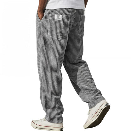 Pantalón de pana para hombre con cintura elástica – Cómodo y elegante