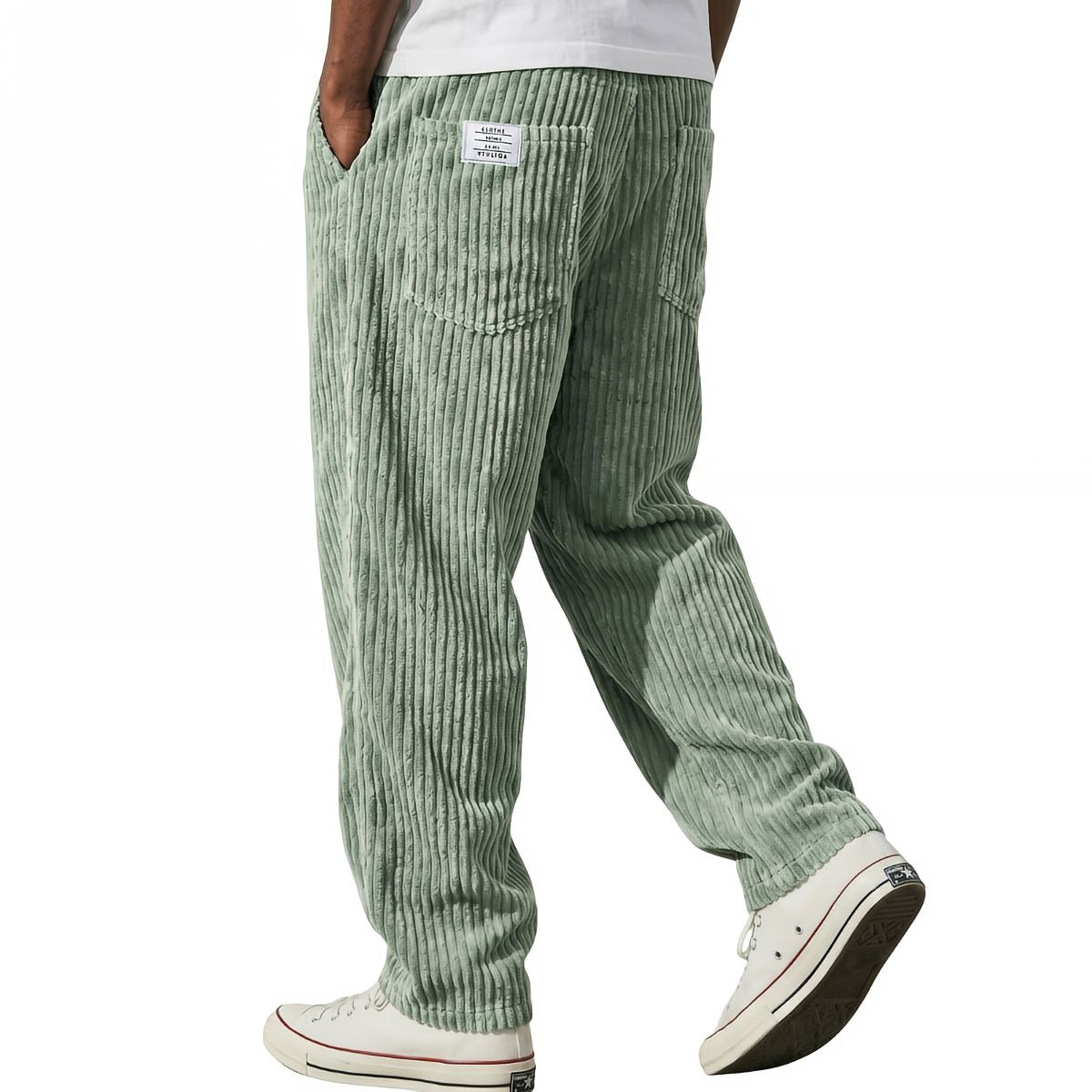 Pantalón de pana para hombre con cintura elástica – Cómodo y elegante