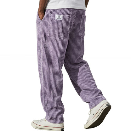 Pantalón de pana para hombre con cintura elástica – Cómodo y elegante