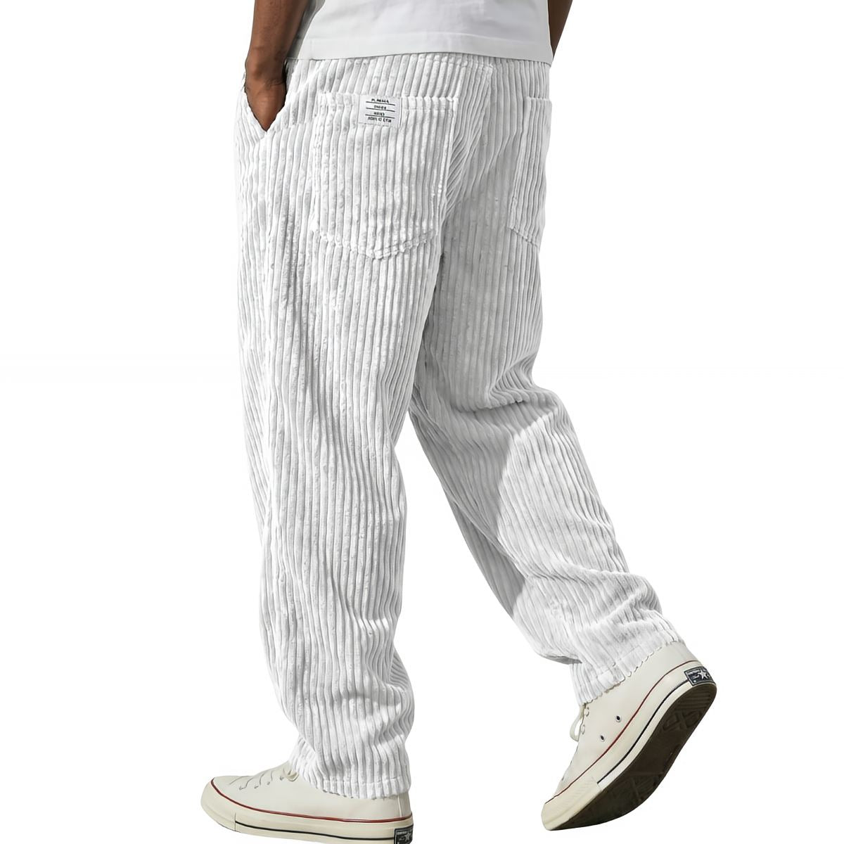 Pantalón de pana para hombre con cintura elástica – Cómodo y elegante