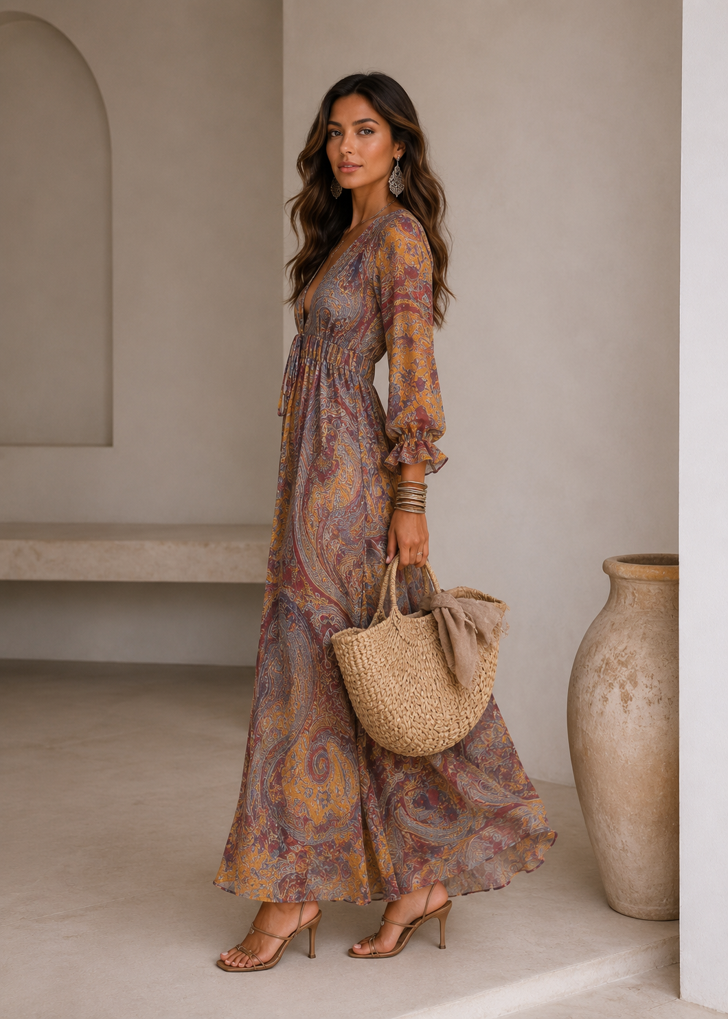VESTIDO CON ESTAMPADO