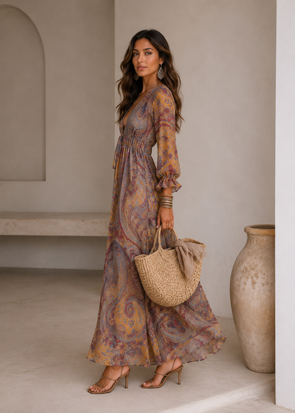 VESTIDO CON ESTAMPADO