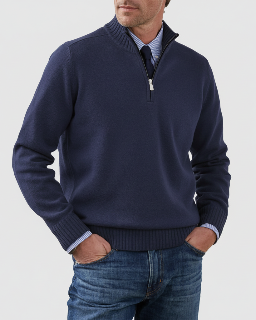 MORGAN | Jersey informal con media cremallera