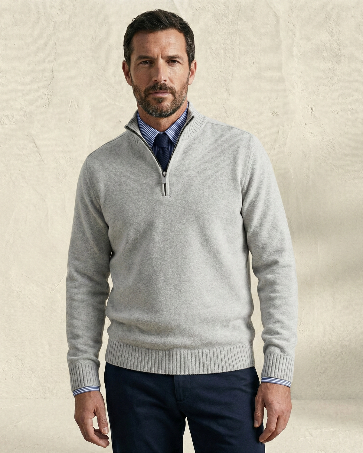 MORGAN | Jersey informal con media cremallera