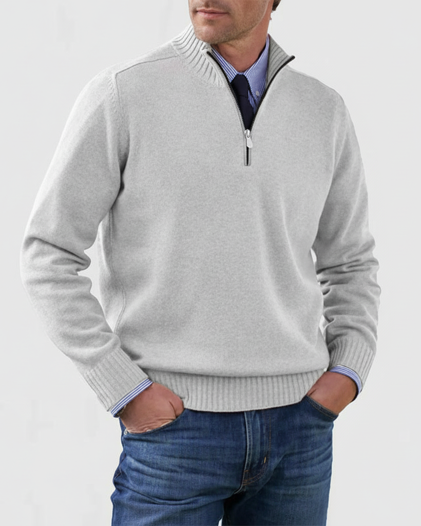 MORGAN | Jersey informal con media cremallera