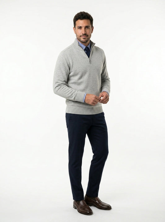 MORGAN | Jersey informal con media cremallera