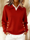 Erminia | Jersey con Cuello Polo y Botones
