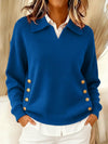 Erminia | Jersey con Cuello Polo y Botones