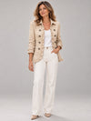 Chaqueta Amaia con volantes en color albaricoque
