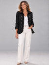 Chaqueta Amaia con volantes en color negro
